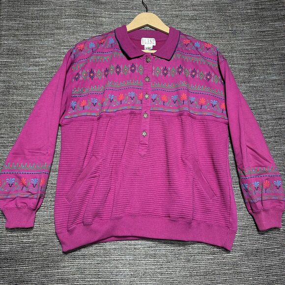 Blast Vintage Sweatshirt Polo Women's Size L - Picture 1 of 11